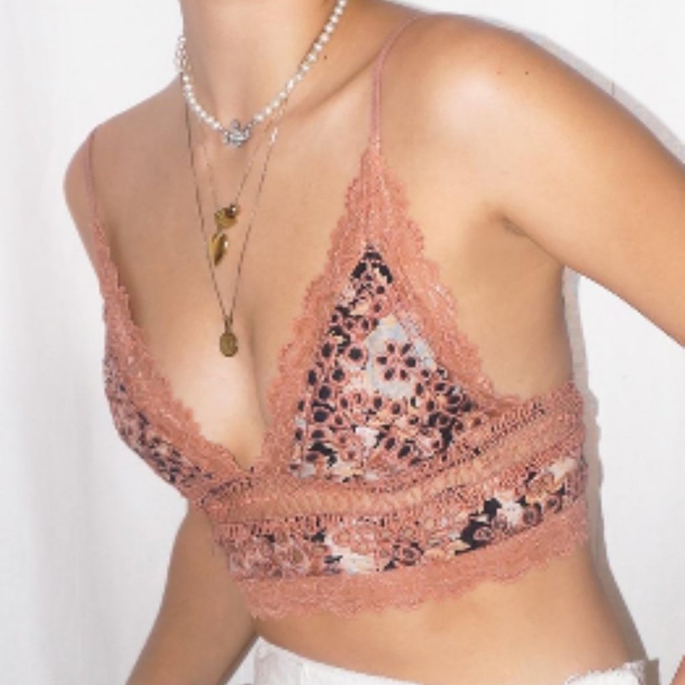 Free People Emma Soft Bra Black Combo NWT - Picture 3 of 13